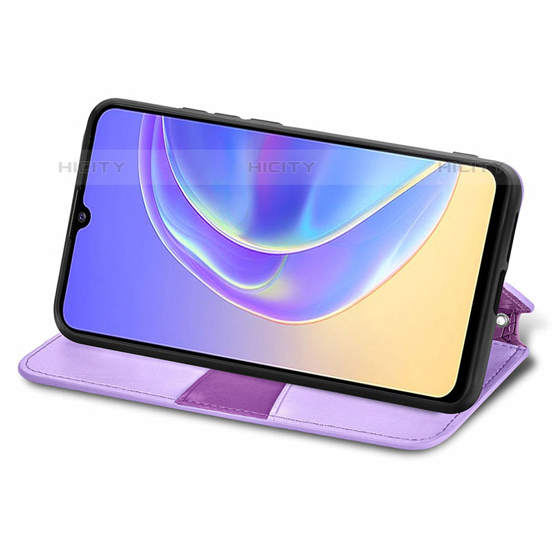 Funda de Cuero Cartera con Soporte Patron de Moda Carcasa S01D para Vivo V21e 5G