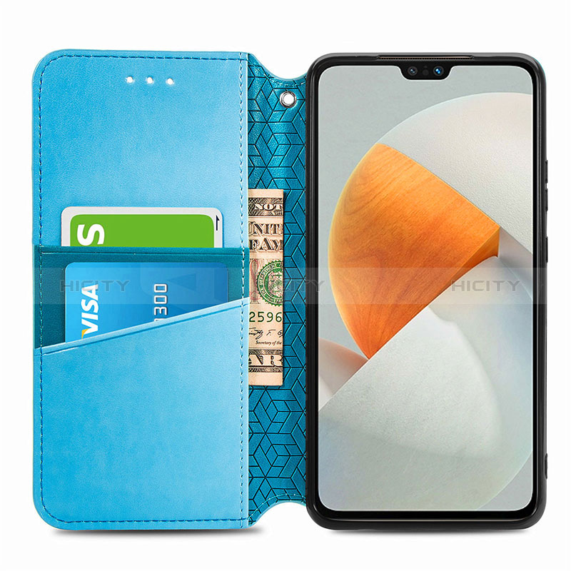 Funda de Cuero Cartera con Soporte Patron de Moda Carcasa S01D para Vivo V23 5G