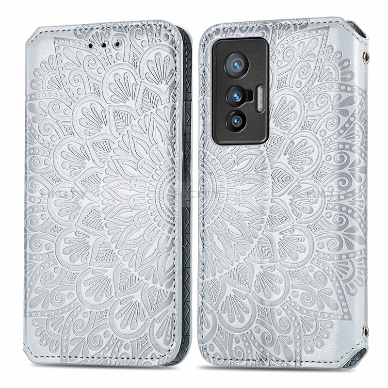 Funda de Cuero Cartera con Soporte Patron de Moda Carcasa S01D para Vivo X70t