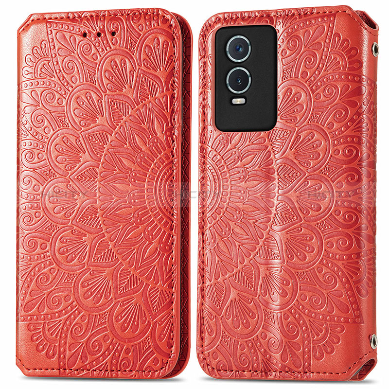 Funda de Cuero Cartera con Soporte Patron de Moda Carcasa S01D para Vivo Y76s 5G