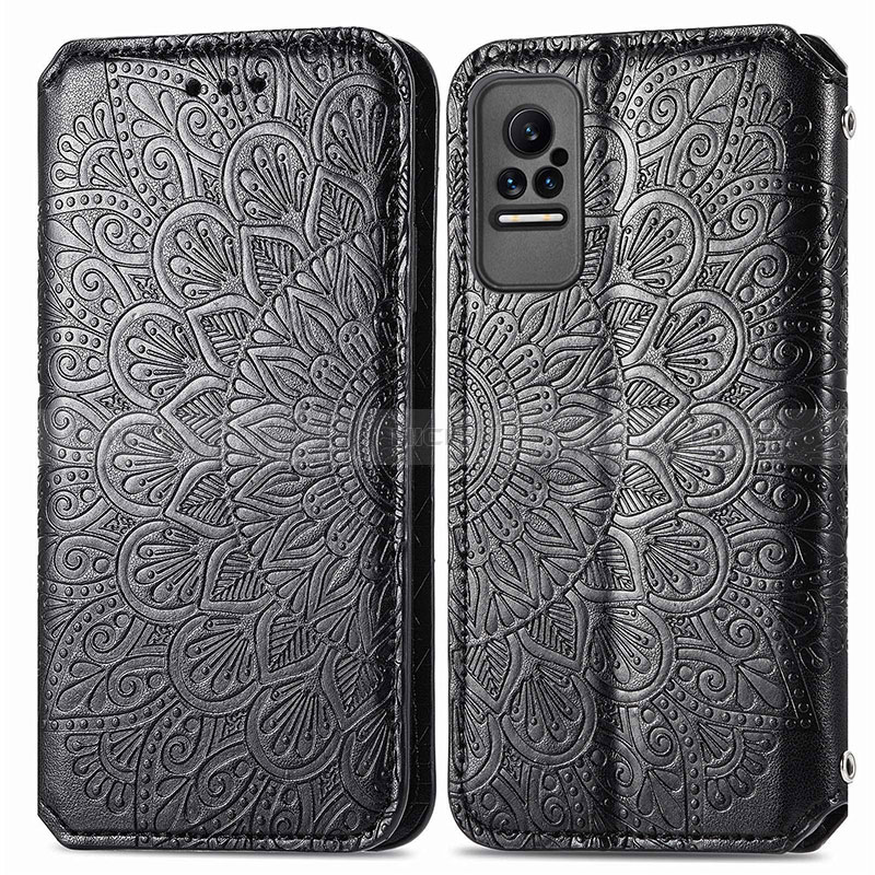 Funda de Cuero Cartera con Soporte Patron de Moda Carcasa S01D para Xiaomi Civi 1S 5G Negro