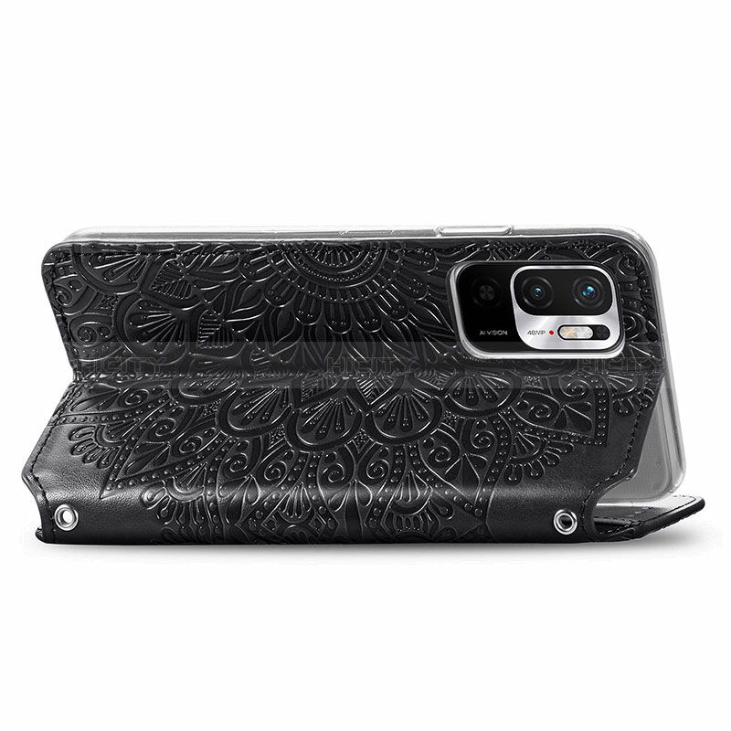 Funda de Cuero Cartera con Soporte Patron de Moda Carcasa S01D para Xiaomi POCO M3 Pro 5G