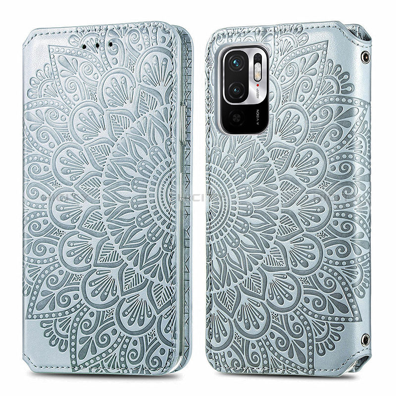 Funda de Cuero Cartera con Soporte Patron de Moda Carcasa S01D para Xiaomi POCO M3 Pro 5G