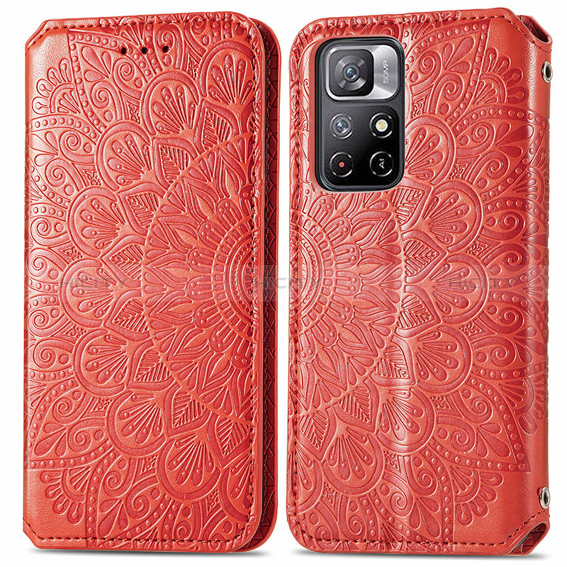 Funda de Cuero Cartera con Soporte Patron de Moda Carcasa S01D para Xiaomi Poco M4 Pro 5G