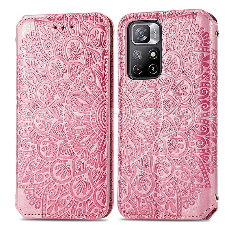 Funda de Cuero Cartera con Soporte Patron de Moda Carcasa S01D para Xiaomi Poco M4 Pro 5G