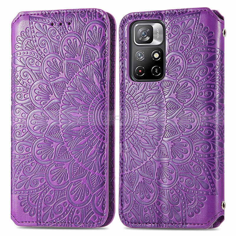 Funda de Cuero Cartera con Soporte Patron de Moda Carcasa S01D para Xiaomi Poco M4 Pro 5G