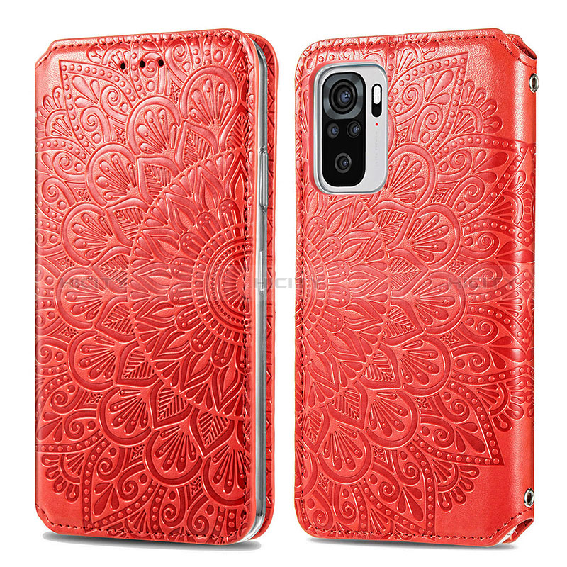 Funda de Cuero Cartera con Soporte Patron de Moda Carcasa S01D para Xiaomi Poco M5S