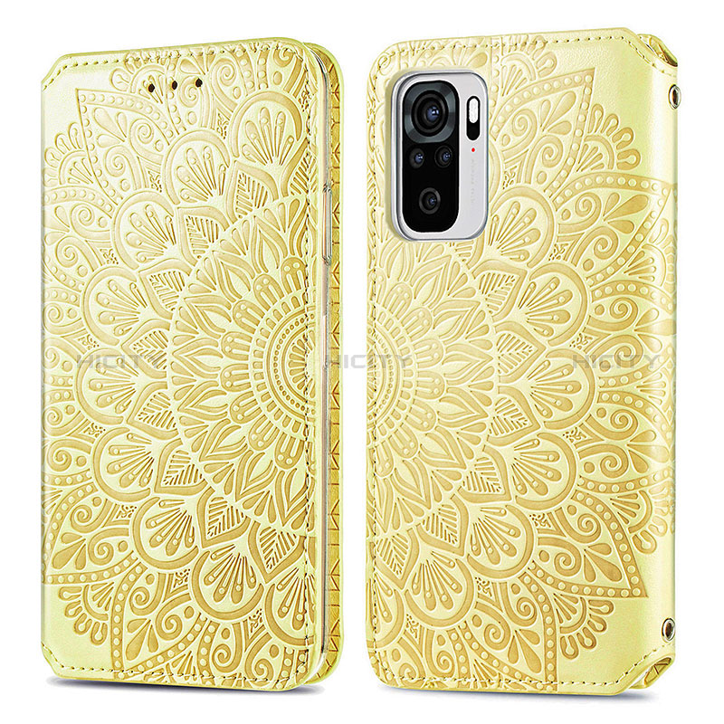 Funda de Cuero Cartera con Soporte Patron de Moda Carcasa S01D para Xiaomi Poco M5S