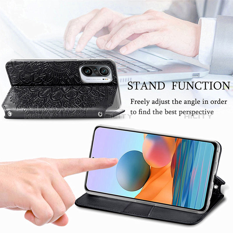 Funda de Cuero Cartera con Soporte Patron de Moda Carcasa S01D para Xiaomi Redmi K40 5G