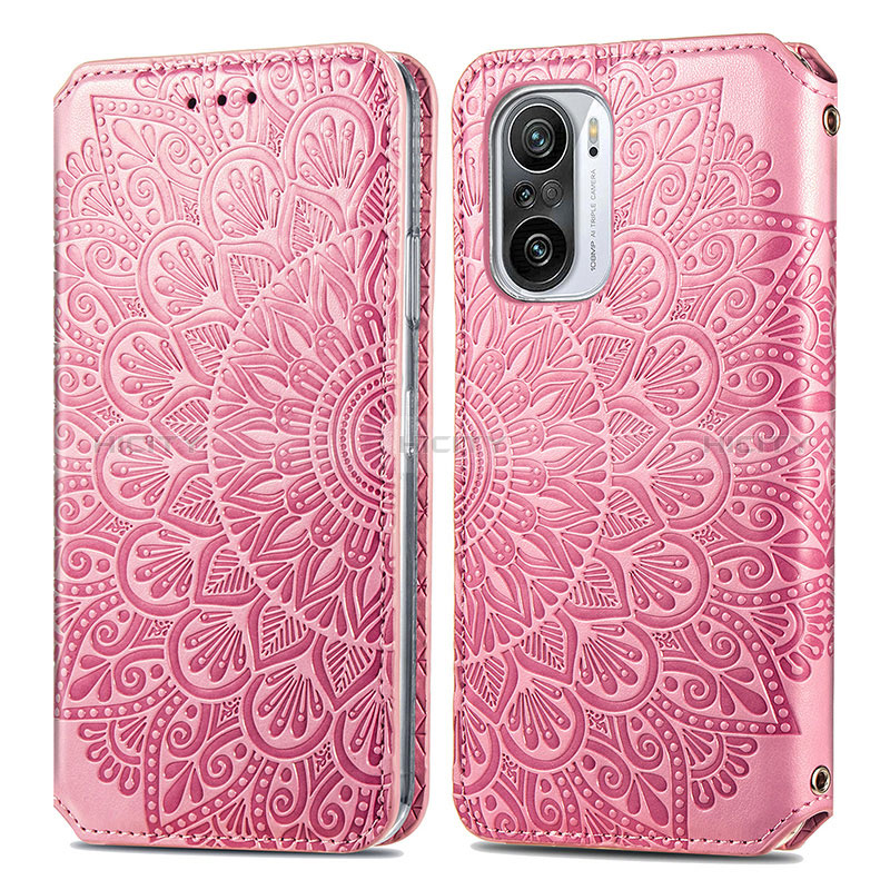 Funda de Cuero Cartera con Soporte Patron de Moda Carcasa S01D para Xiaomi Redmi K40 Pro 5G