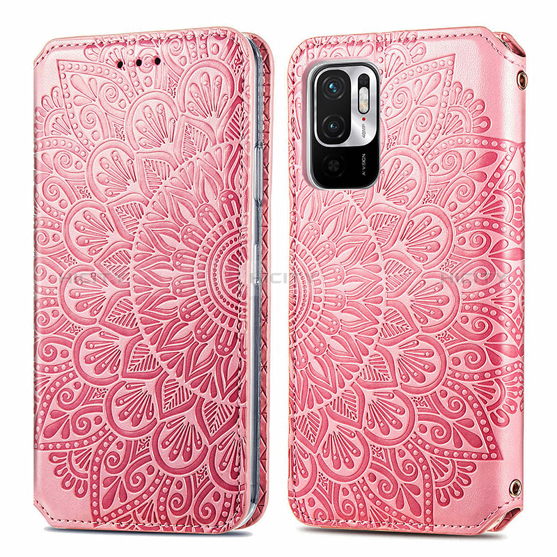 Funda de Cuero Cartera con Soporte Patron de Moda Carcasa S01D para Xiaomi Redmi Note 10 5G