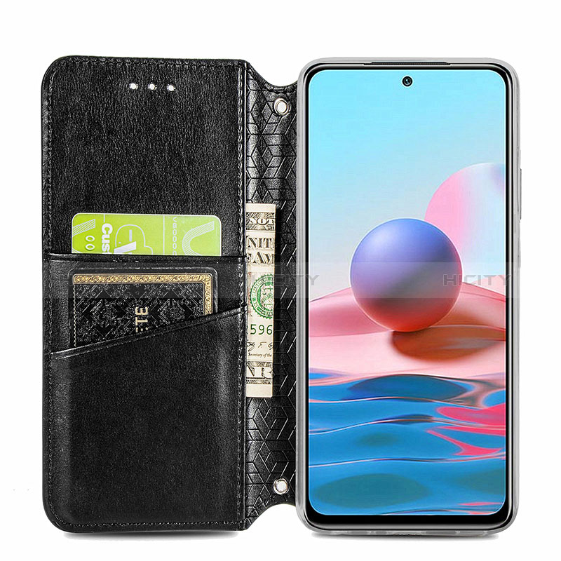 Funda de Cuero Cartera con Soporte Patron de Moda Carcasa S01D para Xiaomi Redmi Note 10 5G