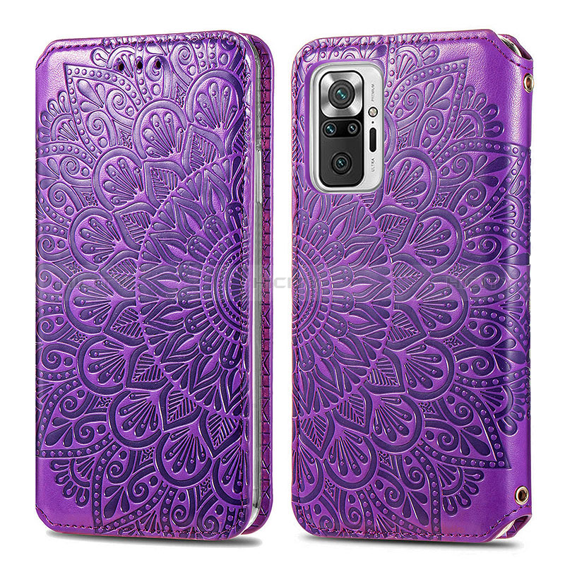 Funda de Cuero Cartera con Soporte Patron de Moda Carcasa S01D para Xiaomi Redmi Note 10 Pro Max