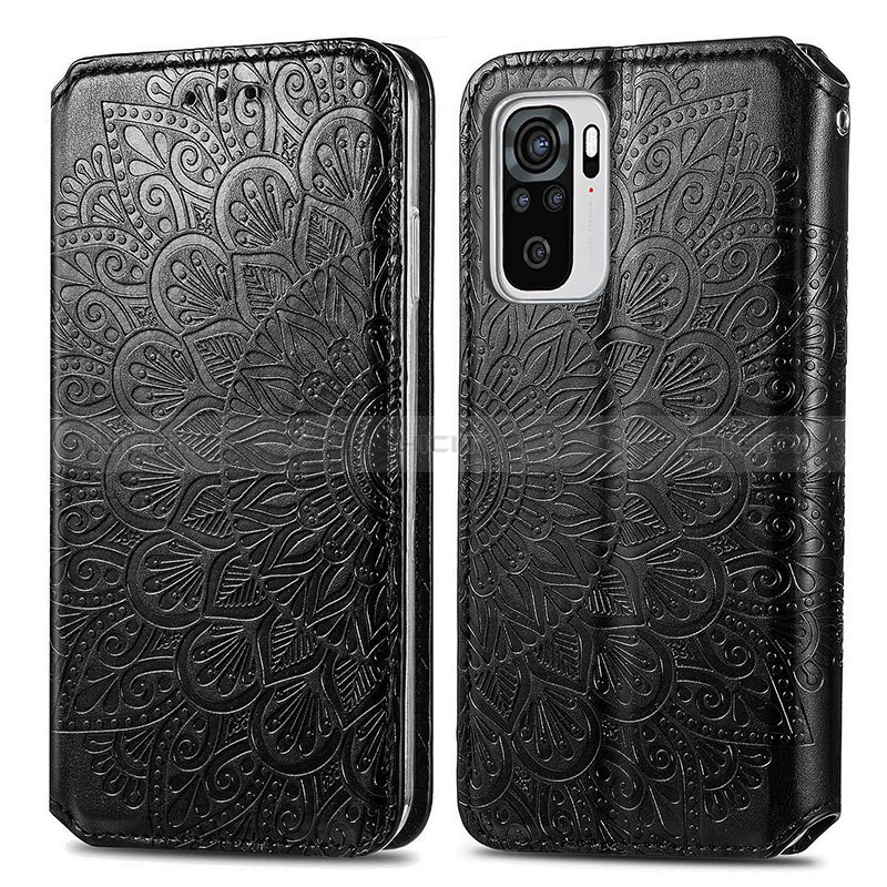 Funda de Cuero Cartera con Soporte Patron de Moda Carcasa S01D para Xiaomi Redmi Note 10S 4G