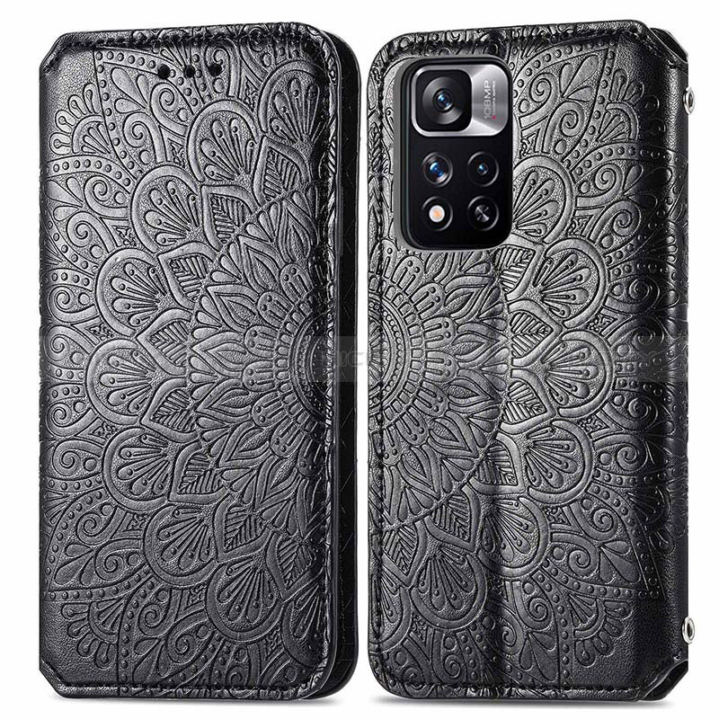 Funda de Cuero Cartera con Soporte Patron de Moda Carcasa S01D para Xiaomi Redmi Note 11 Pro+ Plus 5G