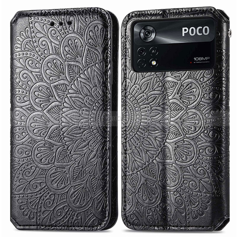 Funda de Cuero Cartera con Soporte Patron de Moda Carcasa S01D para Xiaomi Redmi Note 11E Pro 5G