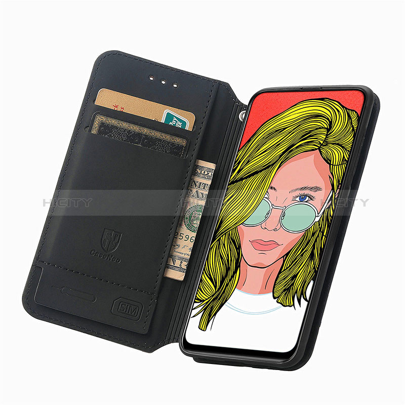 Funda de Cuero Cartera con Soporte Patron de Moda Carcasa S02D para Huawei Honor 9X