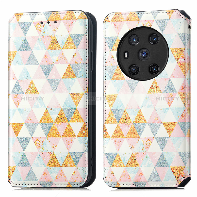 Funda de Cuero Cartera con Soporte Patron de Moda Carcasa S02D para Huawei Honor Magic3 5G