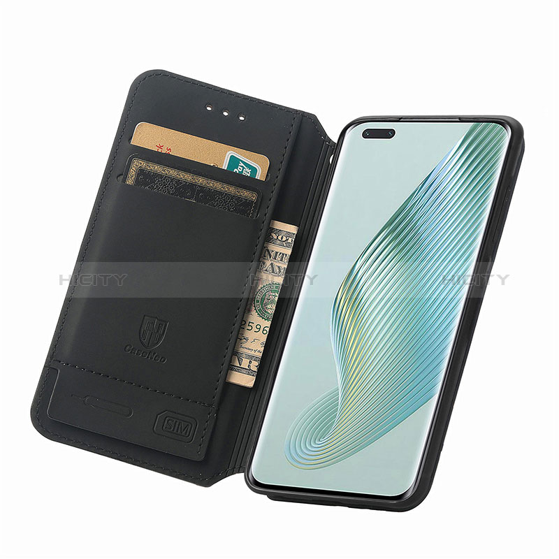 Funda de Cuero Cartera con Soporte Patron de Moda Carcasa S02D para Huawei Honor Magic5 Pro 5G