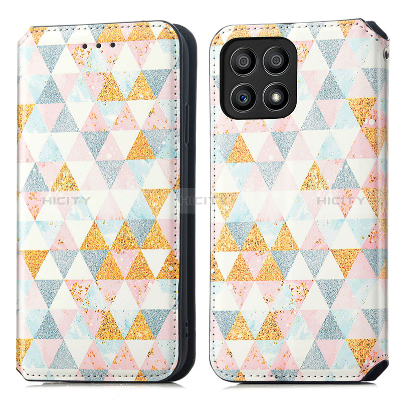 Funda de Cuero Cartera con Soporte Patron de Moda Carcasa S02D para Huawei Honor X30i