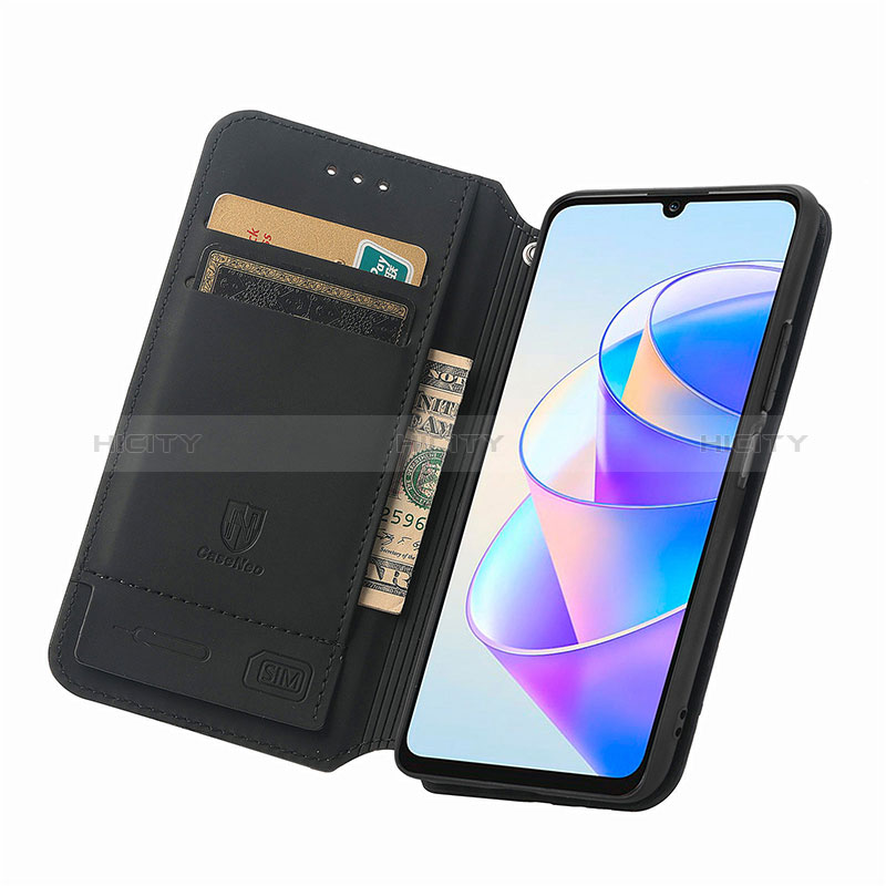 Funda de Cuero Cartera con Soporte Patron de Moda Carcasa S02D para Huawei Honor X7a