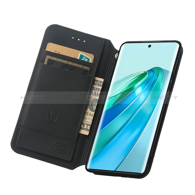 Funda de Cuero Cartera con Soporte Patron de Moda Carcasa S02D para Huawei Honor X9a 5G