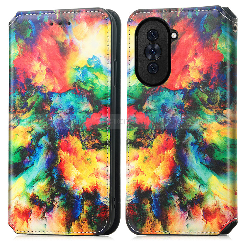 Funda de Cuero Cartera con Soporte Patron de Moda Carcasa S02D para Huawei Nova 10