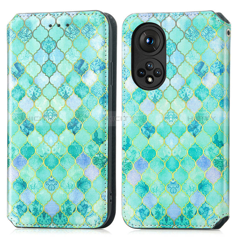 Funda de Cuero Cartera con Soporte Patron de Moda Carcasa S02D para Huawei Nova 9