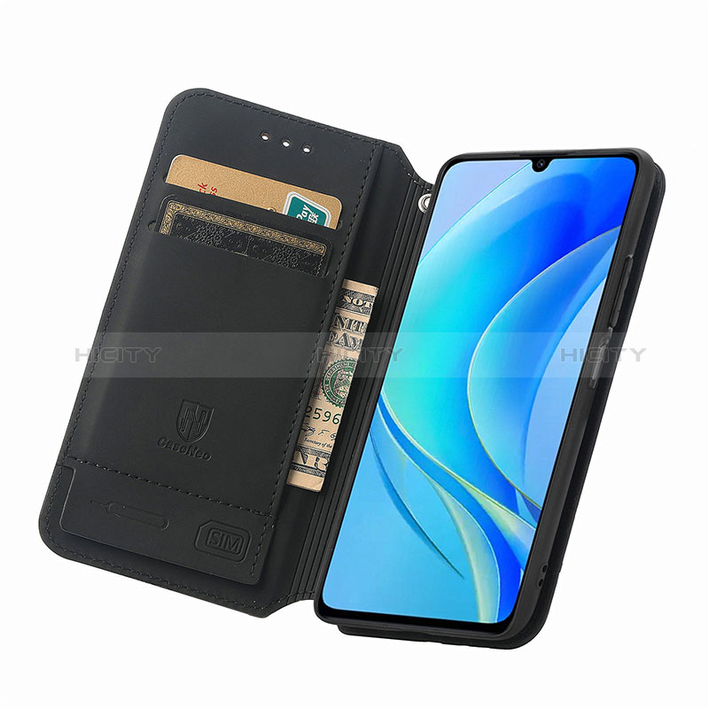 Funda de Cuero Cartera con Soporte Patron de Moda Carcasa S02D para Huawei Nova Y70