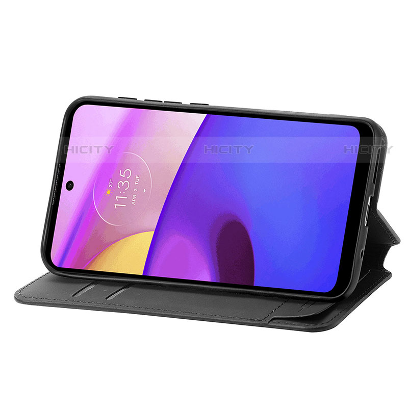 Funda de Cuero Cartera con Soporte Patron de Moda Carcasa S02D para Motorola Moto E30