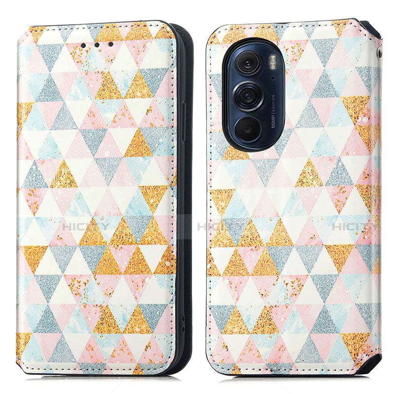 Funda de Cuero Cartera con Soporte Patron de Moda Carcasa S02D para Motorola Moto Edge 30 Pro 5G