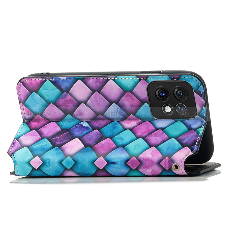 Funda de Cuero Cartera con Soporte Patron de Moda Carcasa S02D para Motorola Moto Edge 40 Pro 5G