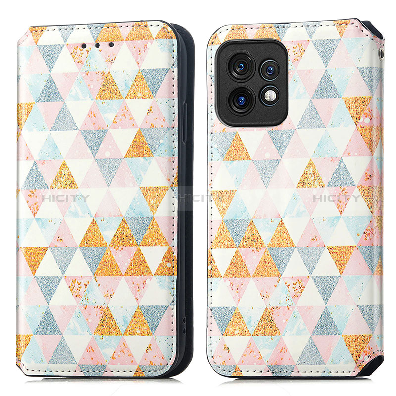 Funda de Cuero Cartera con Soporte Patron de Moda Carcasa S02D para Motorola Moto Edge Plus (2023) 5G