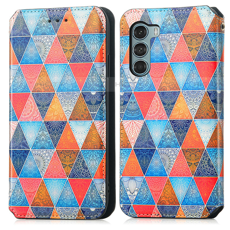 Funda de Cuero Cartera con Soporte Patron de Moda Carcasa S02D para Motorola Moto Edge S30 5G