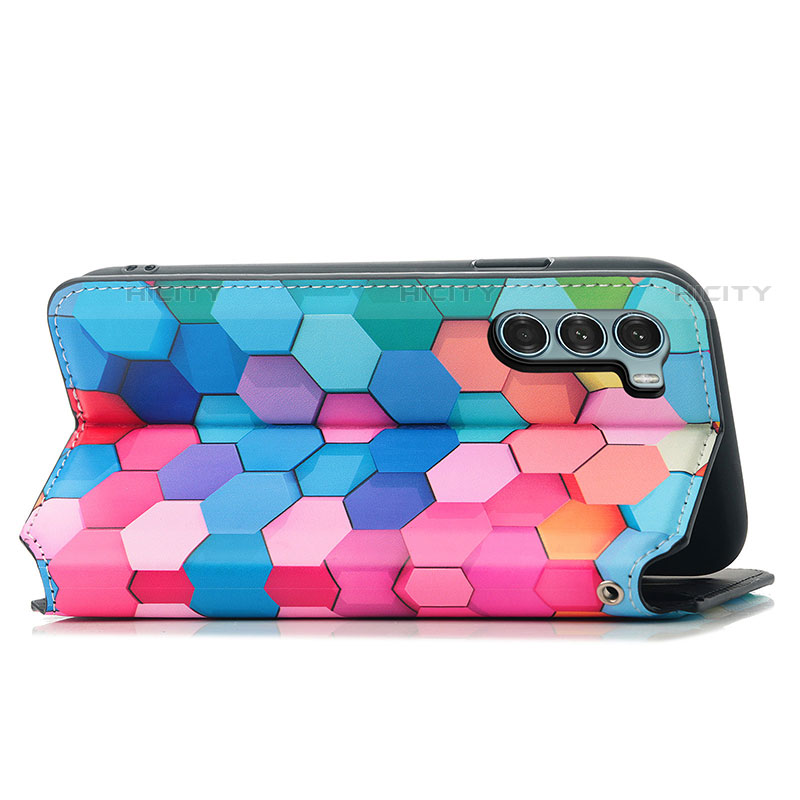 Funda de Cuero Cartera con Soporte Patron de Moda Carcasa S02D para Motorola Moto Edge S30 5G