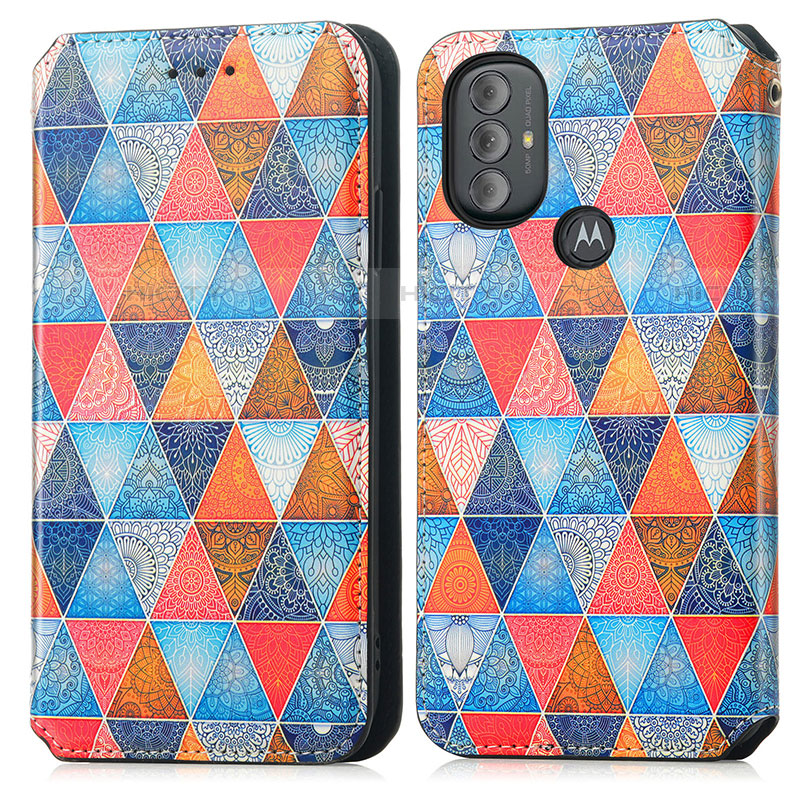 Funda de Cuero Cartera con Soporte Patron de Moda Carcasa S02D para Motorola Moto G Power (2022)