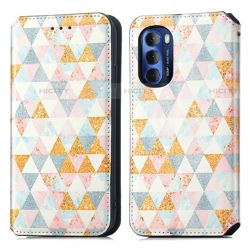 Funda de Cuero Cartera con Soporte Patron de Moda Carcasa S02D para Motorola Moto G Stylus (2022) 4G