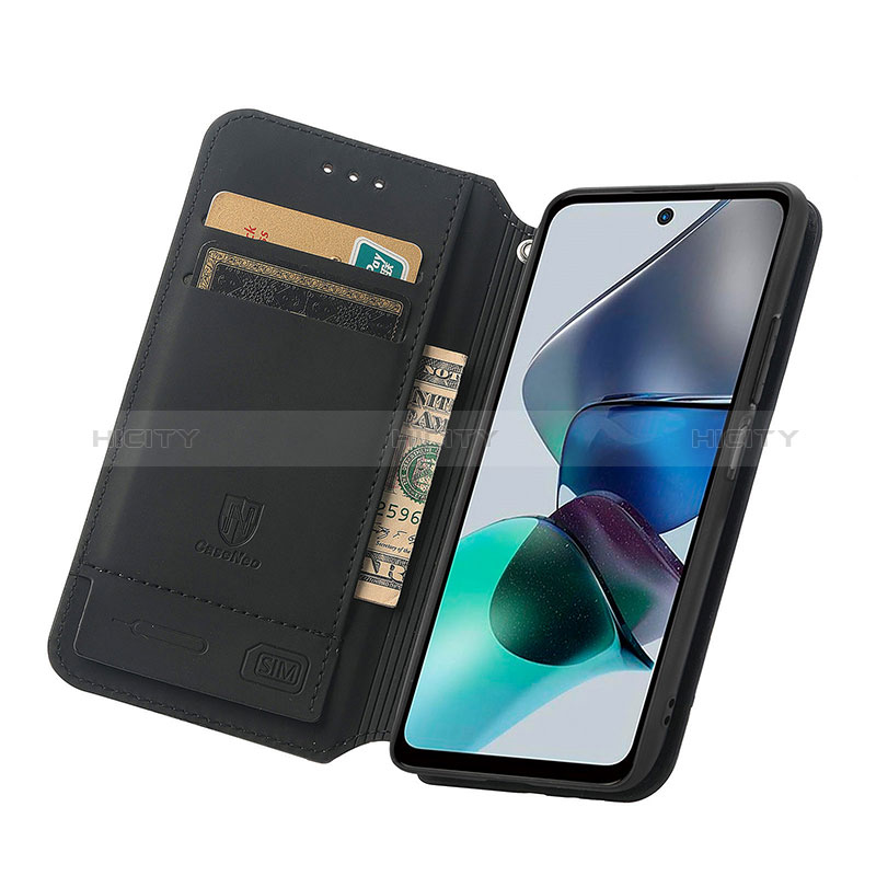 Funda de Cuero Cartera con Soporte Patron de Moda Carcasa S02D para Motorola Moto G23