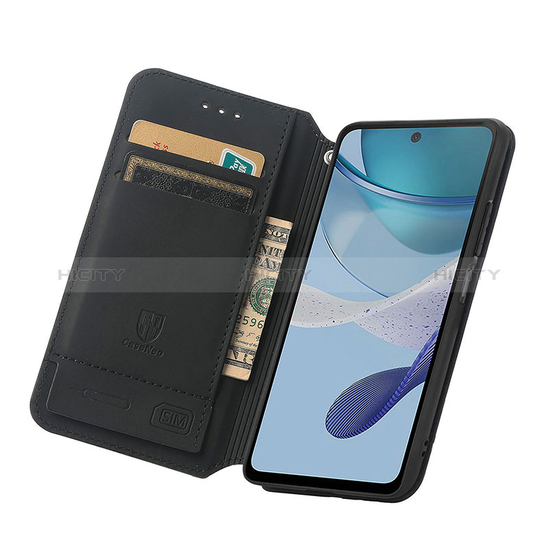 Funda de Cuero Cartera con Soporte Patron de Moda Carcasa S02D para Motorola Moto G53y 5G