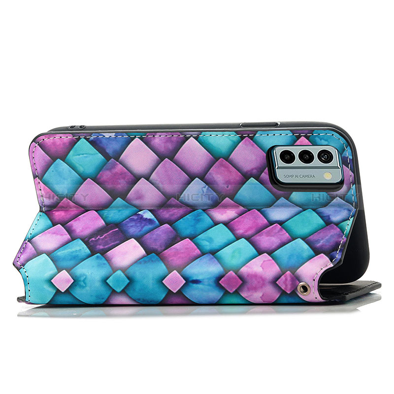 Funda de Cuero Cartera con Soporte Patron de Moda Carcasa S02D para Nokia G22