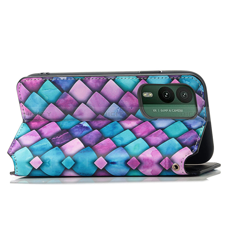 Funda de Cuero Cartera con Soporte Patron de Moda Carcasa S02D para Nokia XR21