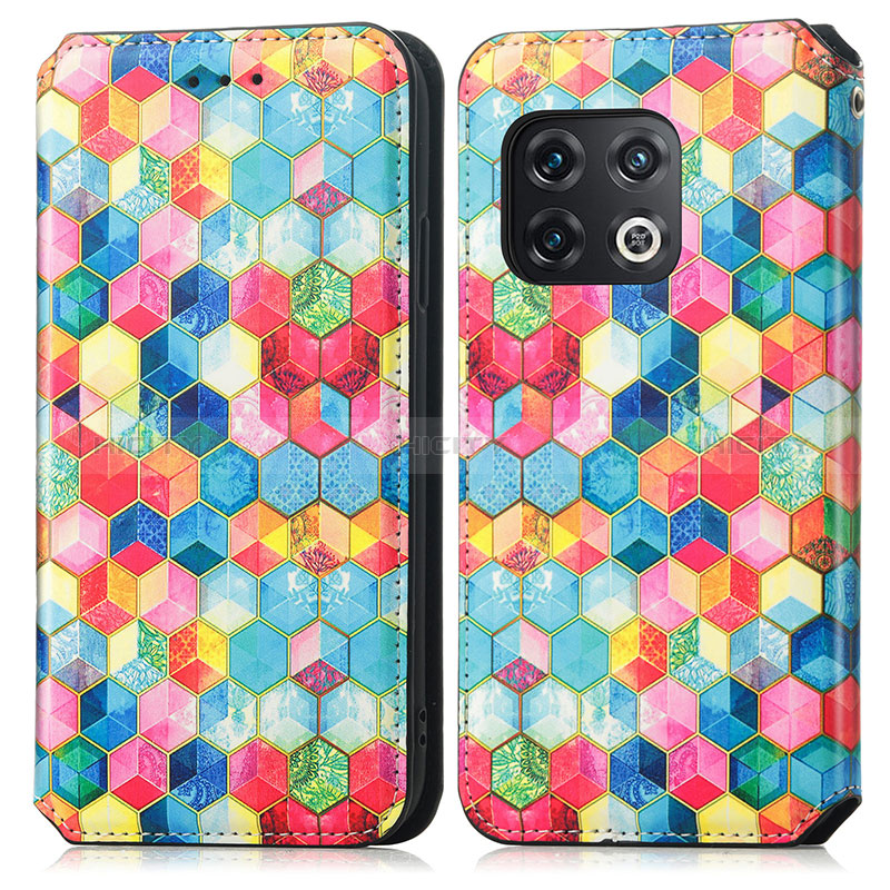 Funda de Cuero Cartera con Soporte Patron de Moda Carcasa S02D para OnePlus 10 Pro 5G