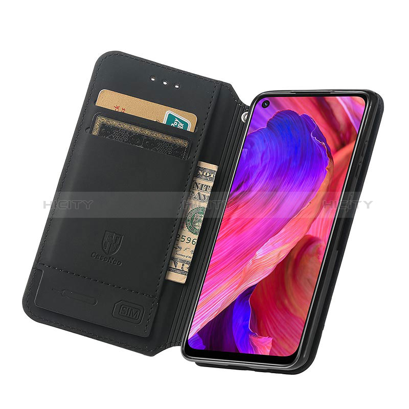 Funda de Cuero Cartera con Soporte Patron de Moda Carcasa S02D para Oppo A74 5G