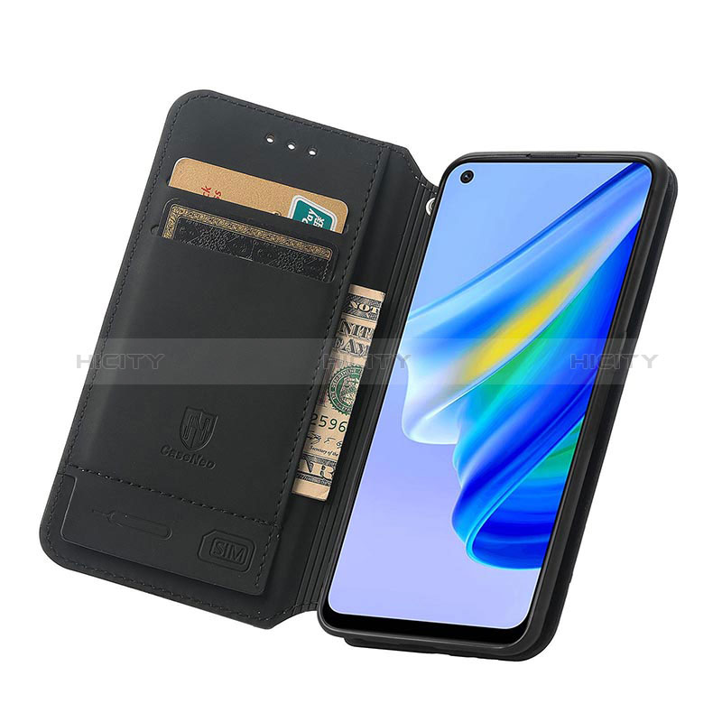 Funda de Cuero Cartera con Soporte Patron de Moda Carcasa S02D para Oppo F19s