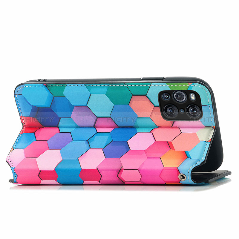 Funda de Cuero Cartera con Soporte Patron de Moda Carcasa S02D para Oppo Find X3 5G