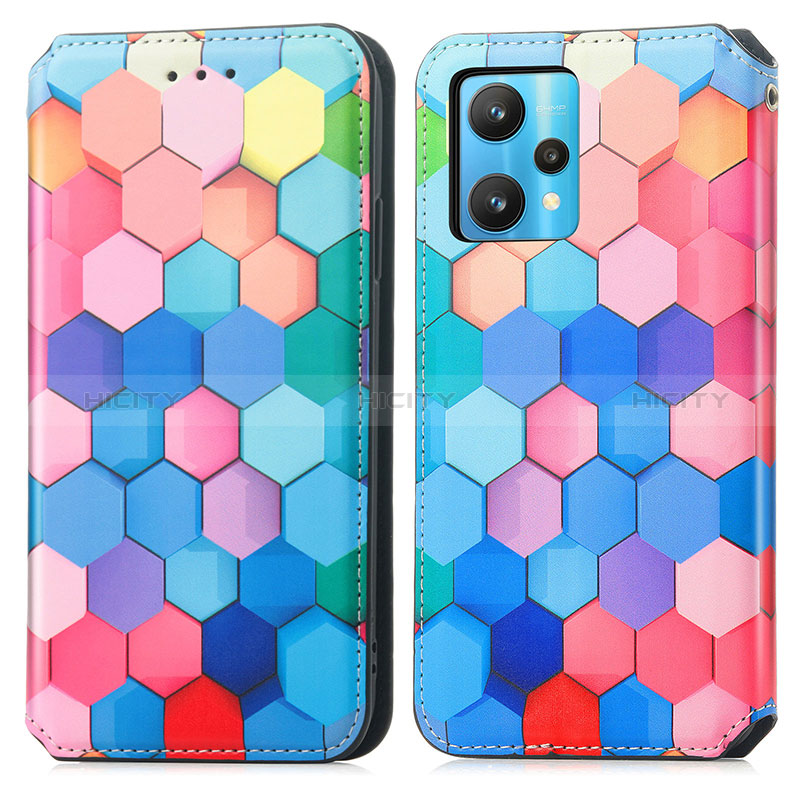 Funda de Cuero Cartera con Soporte Patron de Moda Carcasa S02D para Realme 9 Pro 5G