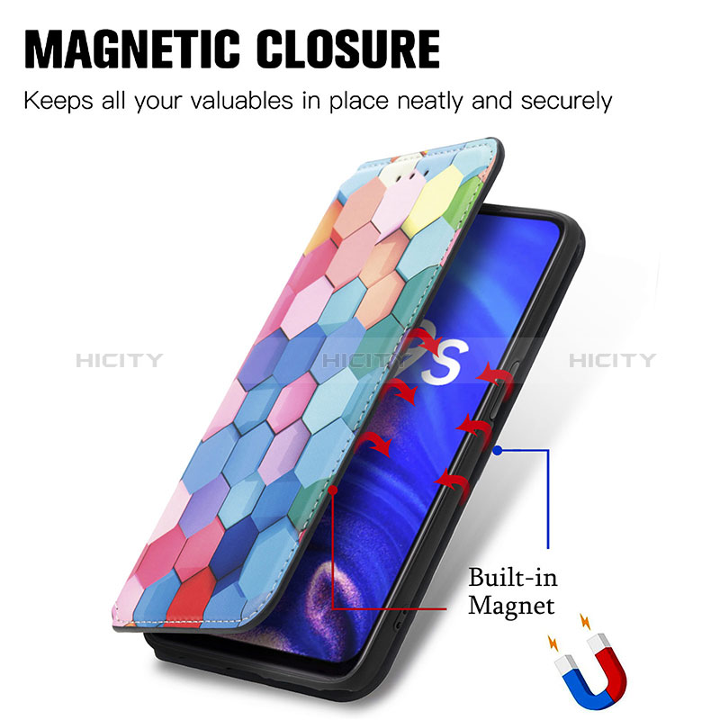 Funda de Cuero Cartera con Soporte Patron de Moda Carcasa S02D para Realme 9 SE 5G