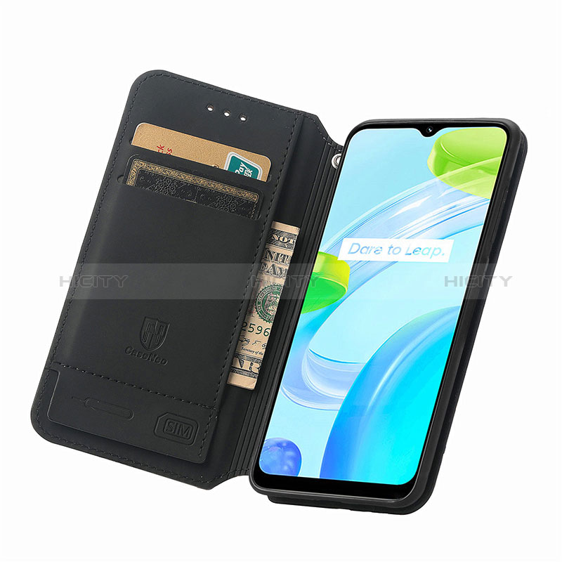 Funda de Cuero Cartera con Soporte Patron de Moda Carcasa S02D para Realme C30