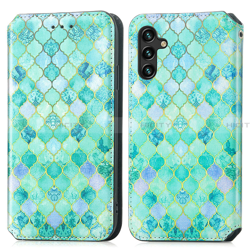 Funda de Cuero Cartera con Soporte Patron de Moda Carcasa S02D para Samsung Galaxy A13 5G