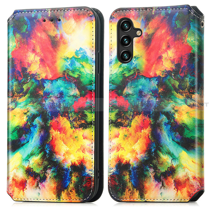 Funda de Cuero Cartera con Soporte Patron de Moda Carcasa S02D para Samsung Galaxy A13 5G